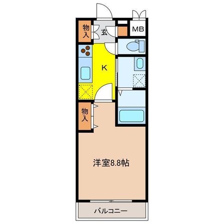 ファーストクラス空港西の物件間取画像